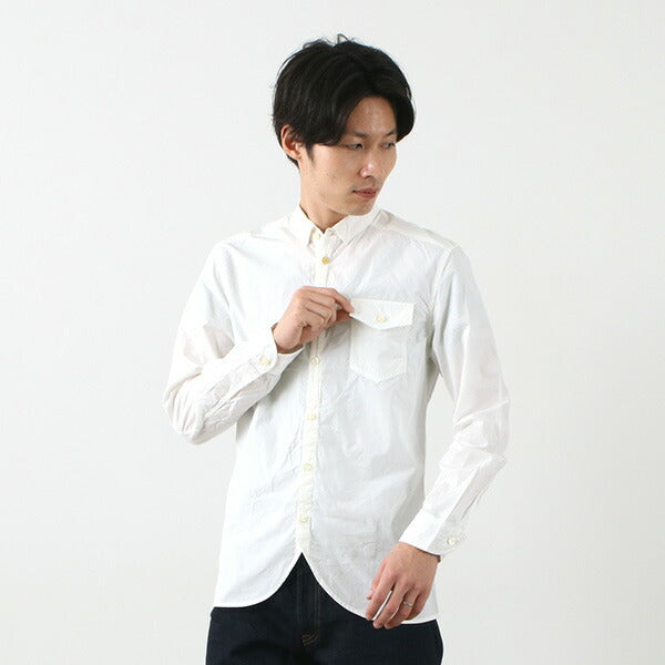 RE MADE IN TOKYO JAPAN / Supima Typewriter Round Hem Shirt