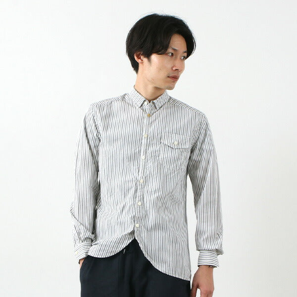 RE MADE IN TOKYO JAPAN / Supima Typewriter Round Hem Shirt