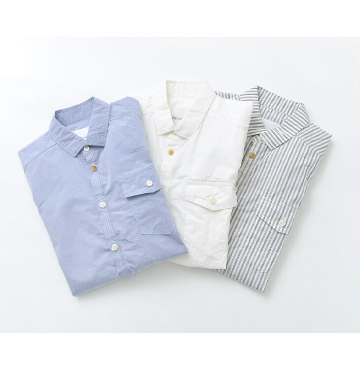 RE MADE IN TOKYO JAPAN / Supima Typewriter Round Hem Shirt