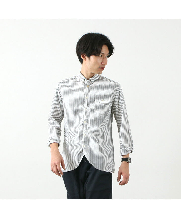 RE MADE IN TOKYO JAPAN / Supima Typewriter Round Hem Shirt