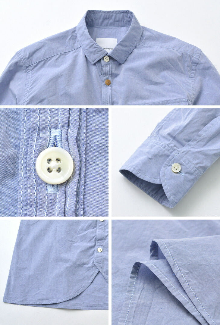 RE MADE IN TOKYO JAPAN / Supima Typewriter Round Hem Shirt