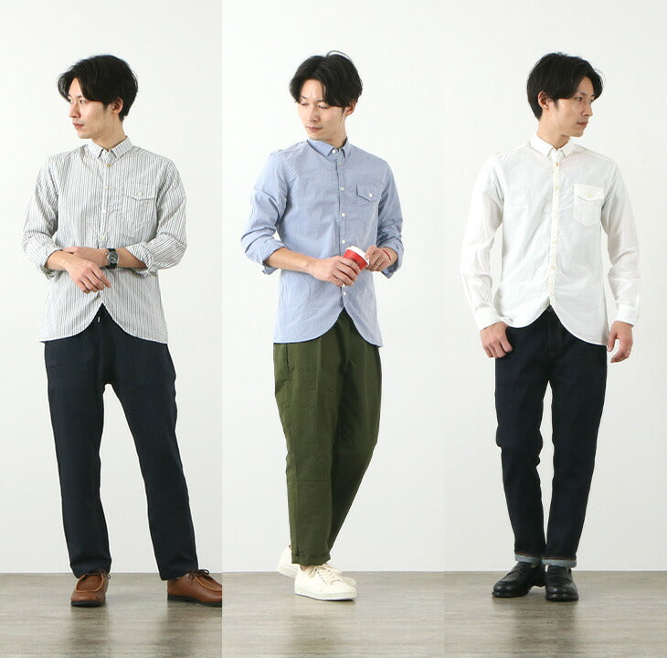 RE MADE IN TOKYO JAPAN / Supima Typewriter Round Hem Shirt