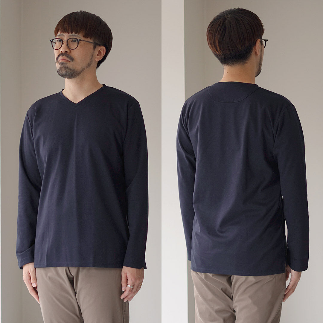 RE Made à Tokyo Japan / Tokyo T-shirt de robe à manches longues fabriquée en V 5721-CT