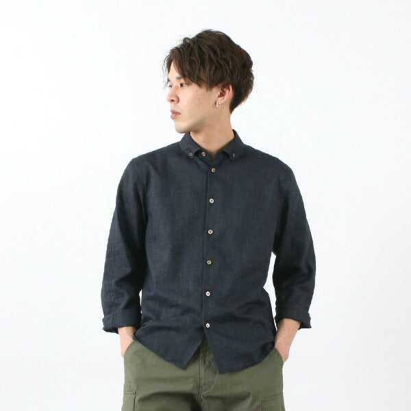 RE MADE IN TOKYO JAPAN / Linen Canvas Split Raglan Shirt