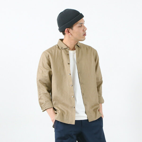 RE MADE IN TOKYO JAPAN / Linen Canvas Split Raglan Shirt