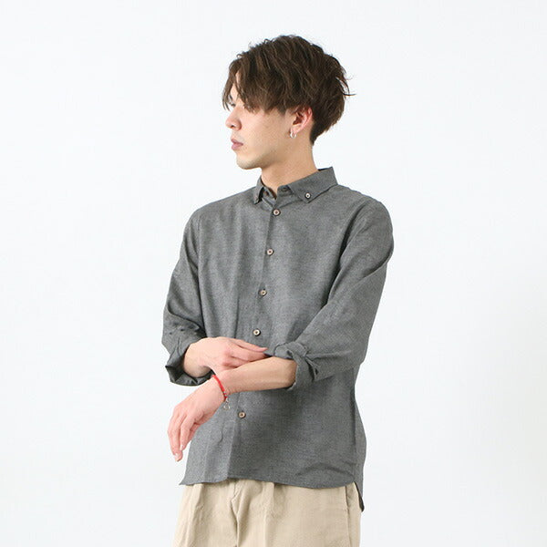 RE MADE IN TOKYO JAPAN / Linen Canvas Split Raglan Shirt