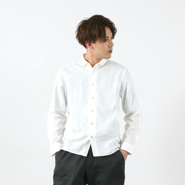 RE MADE IN TOKYO JAPAN / Linen Canvas Split Raglan Shirt