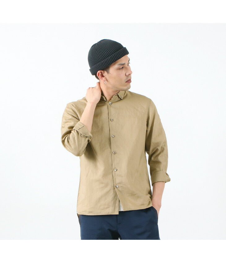 RE MADE IN TOKYO JAPAN / Linen Canvas Split Raglan Shirt