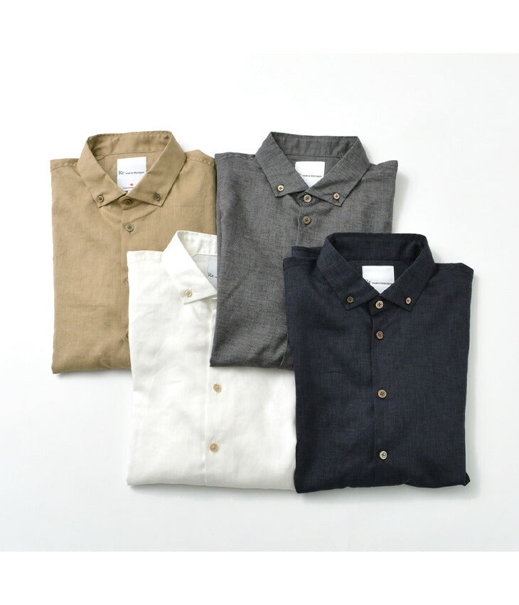 RE MADE IN TOKYO JAPAN / Linen Canvas Split Raglan Shirt