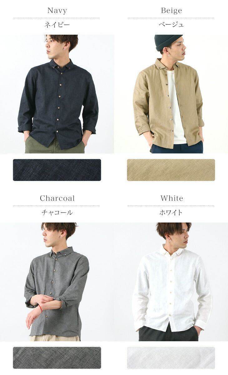 RE MADE IN TOKYO JAPAN / Linen Canvas Split Raglan Shirt