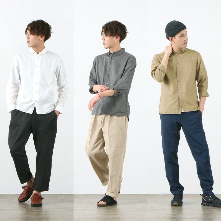 RE MADE IN TOKYO JAPAN / Linen Canvas Split Raglan Shirt