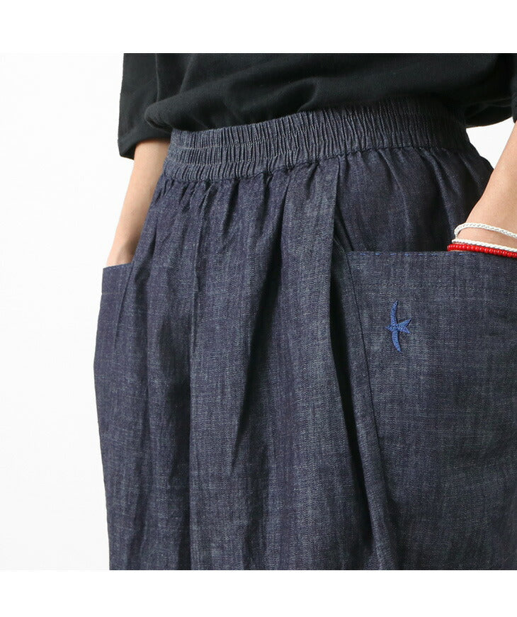 SLOW HANDS / Light Denim Beach Pants