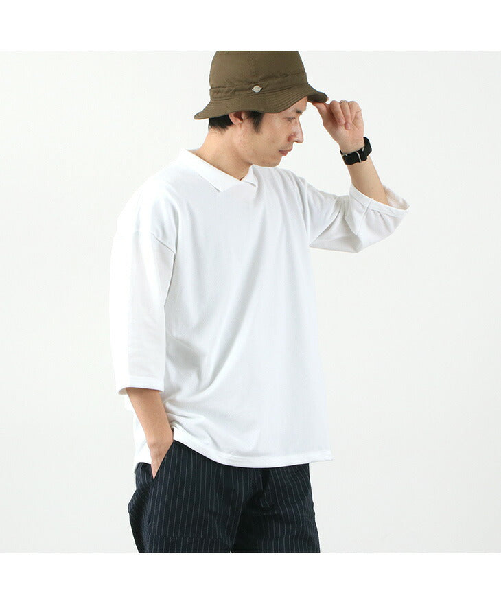 ROCOCO / Pique polo collar T-shirt