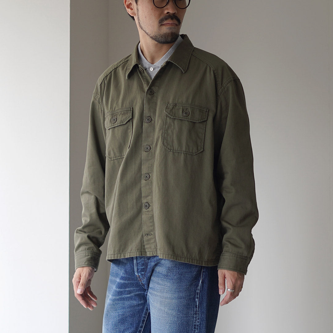 Jean Blue Jeans / Military Field Shirt