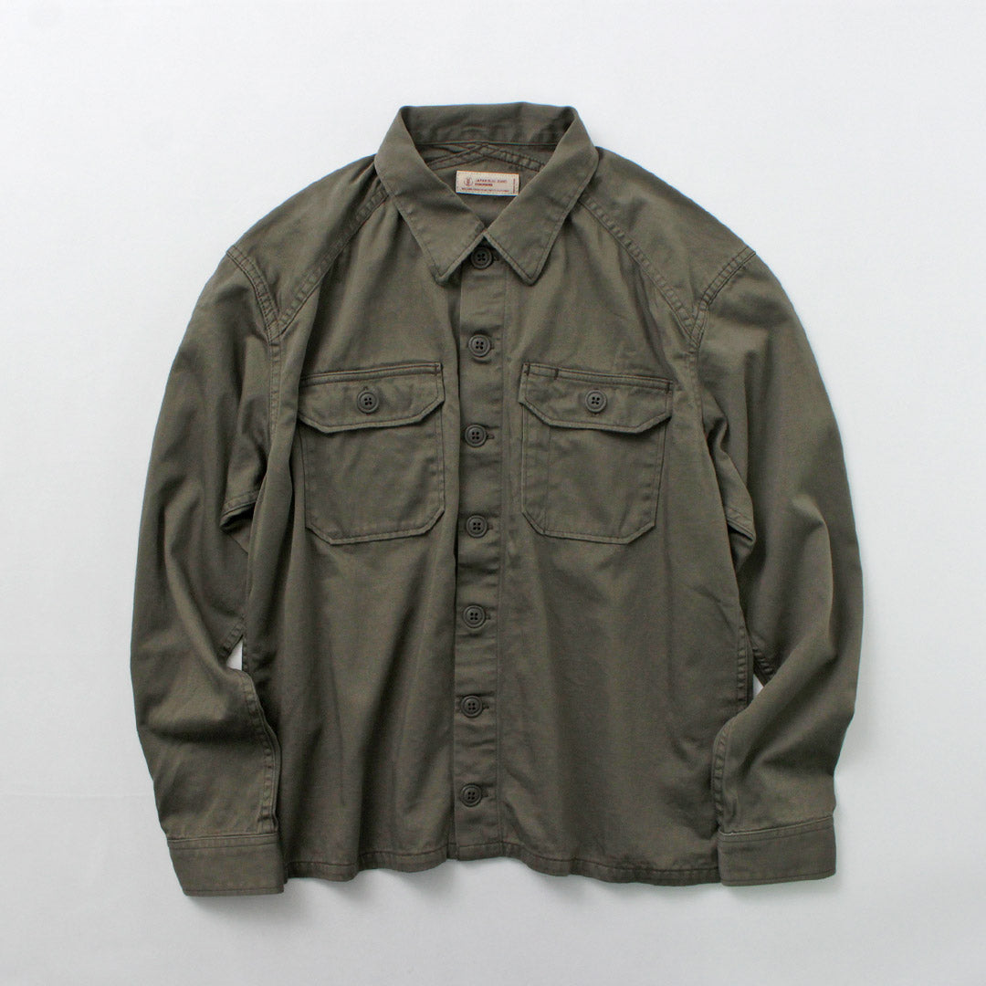 Jean Blue Jeans / Military Field Shirt