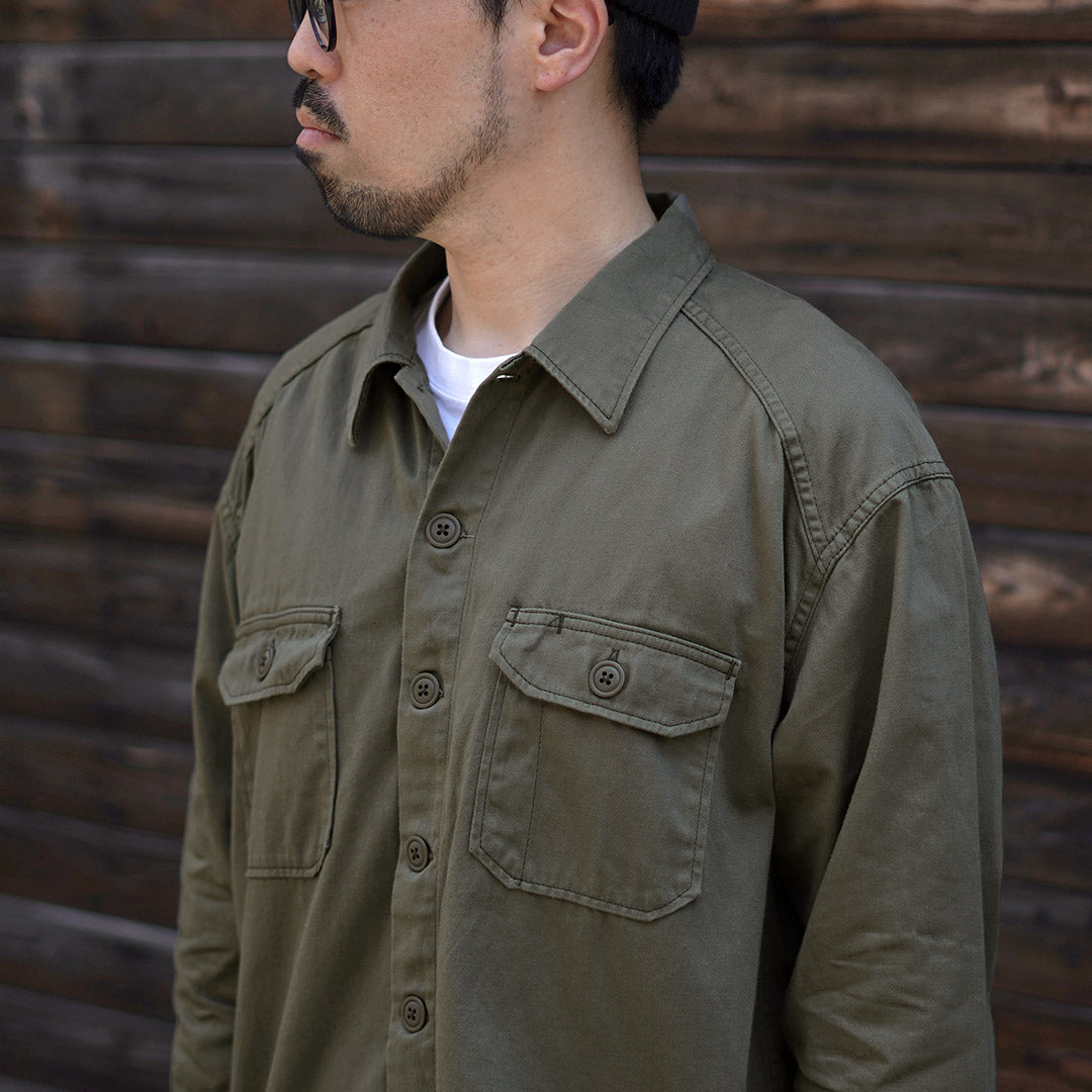 Jean Blue Jeans / Military Field Shirt