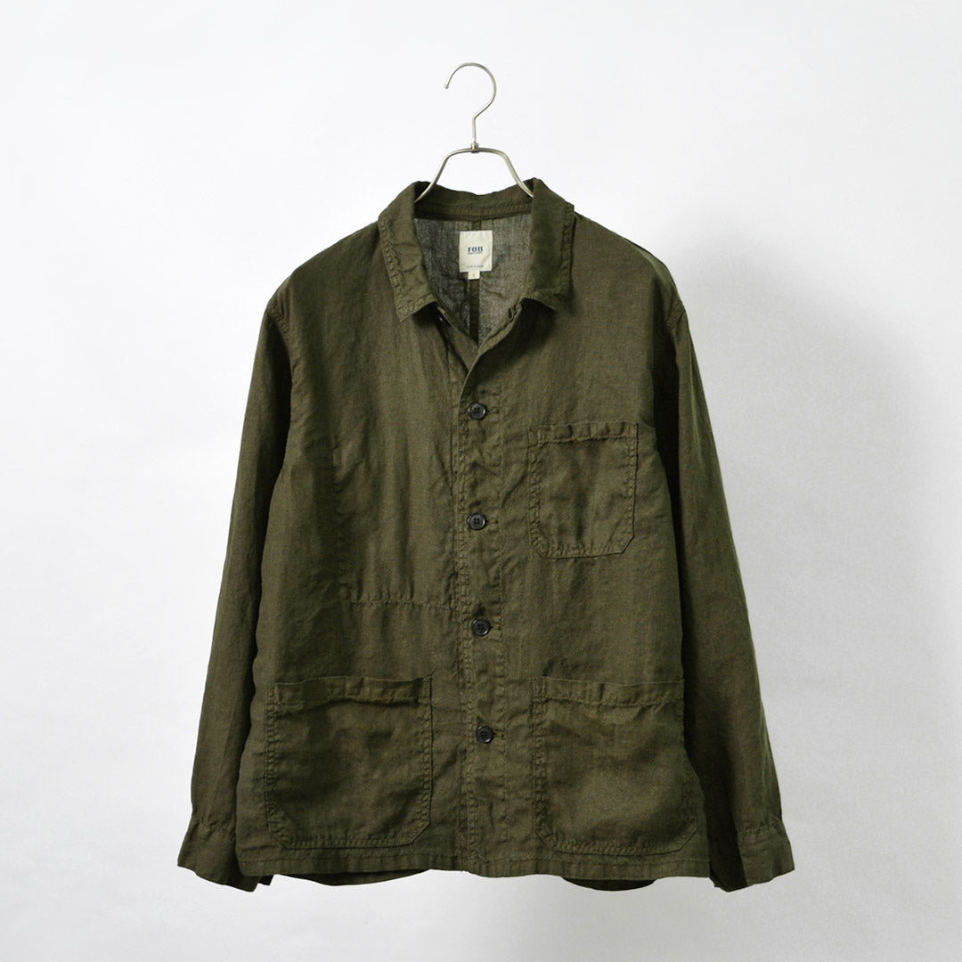 FOB FACTORY / F2413 Hemp shirt jacket