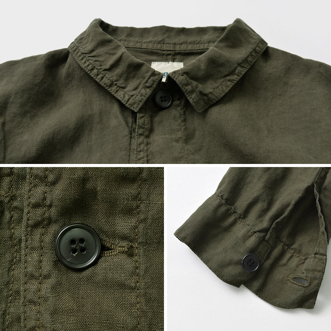 FOB FACTORY / F2413 Hemp shirt jacket