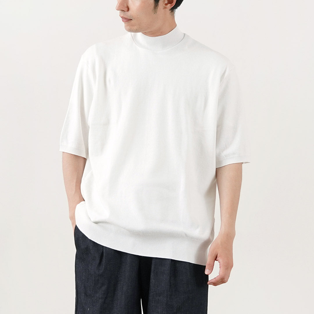 GICIPI / Calamaro Mock neck Relaxed fit Knit and sew