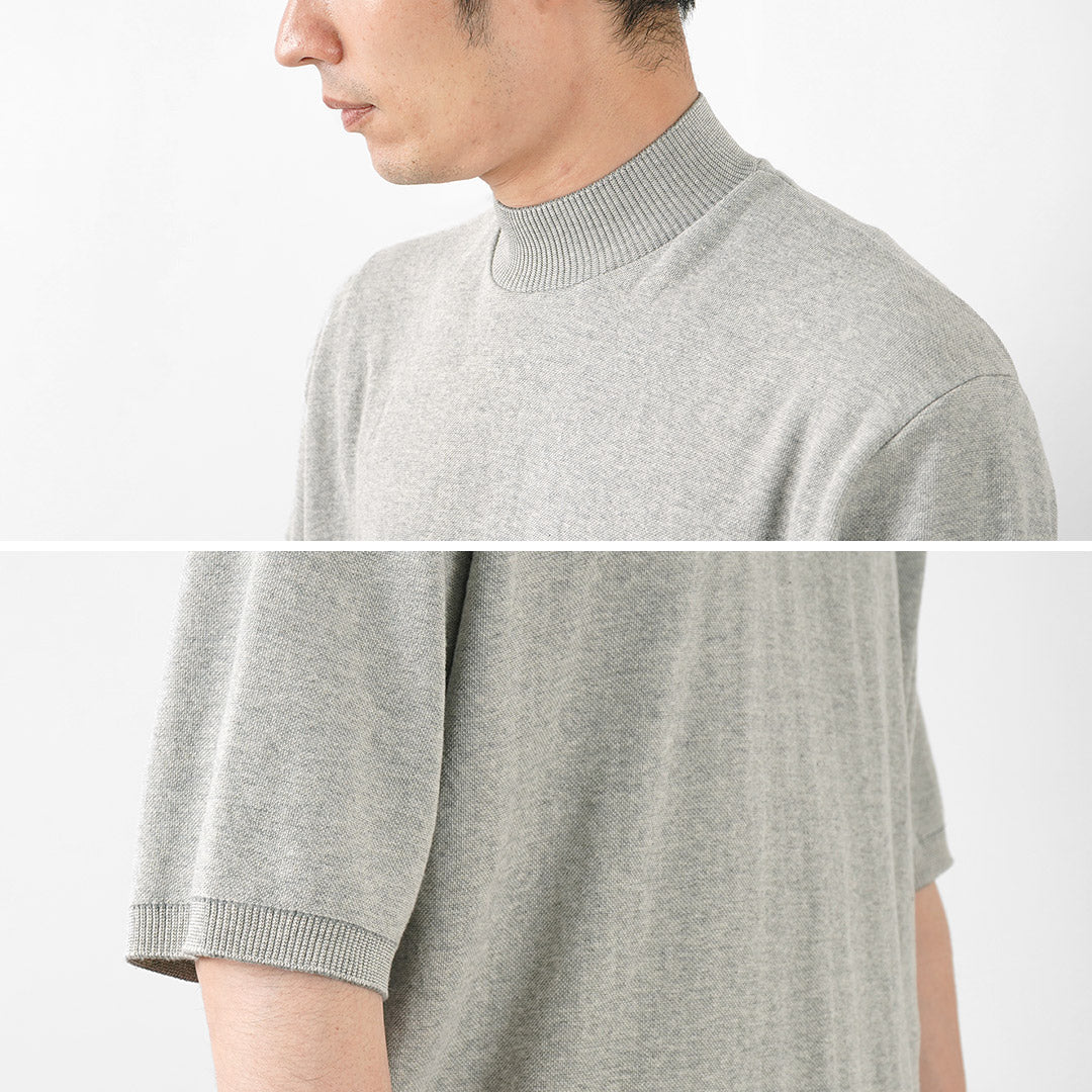 GICIPI / Calamaro Mock neck Relaxed fit Knit and sew