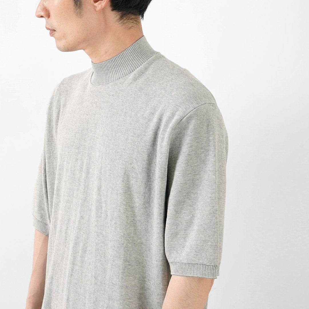 GICIPI / Calamaro Mock neck Relaxed fit Knit and sew