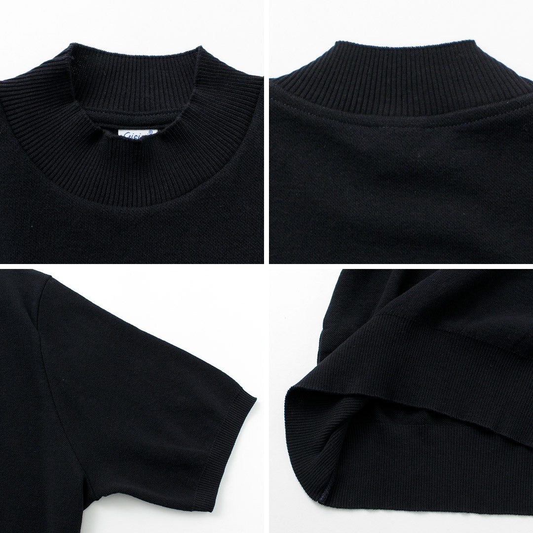 GICIPI / Calamaro Mock neck Relaxed fit Knit and sew