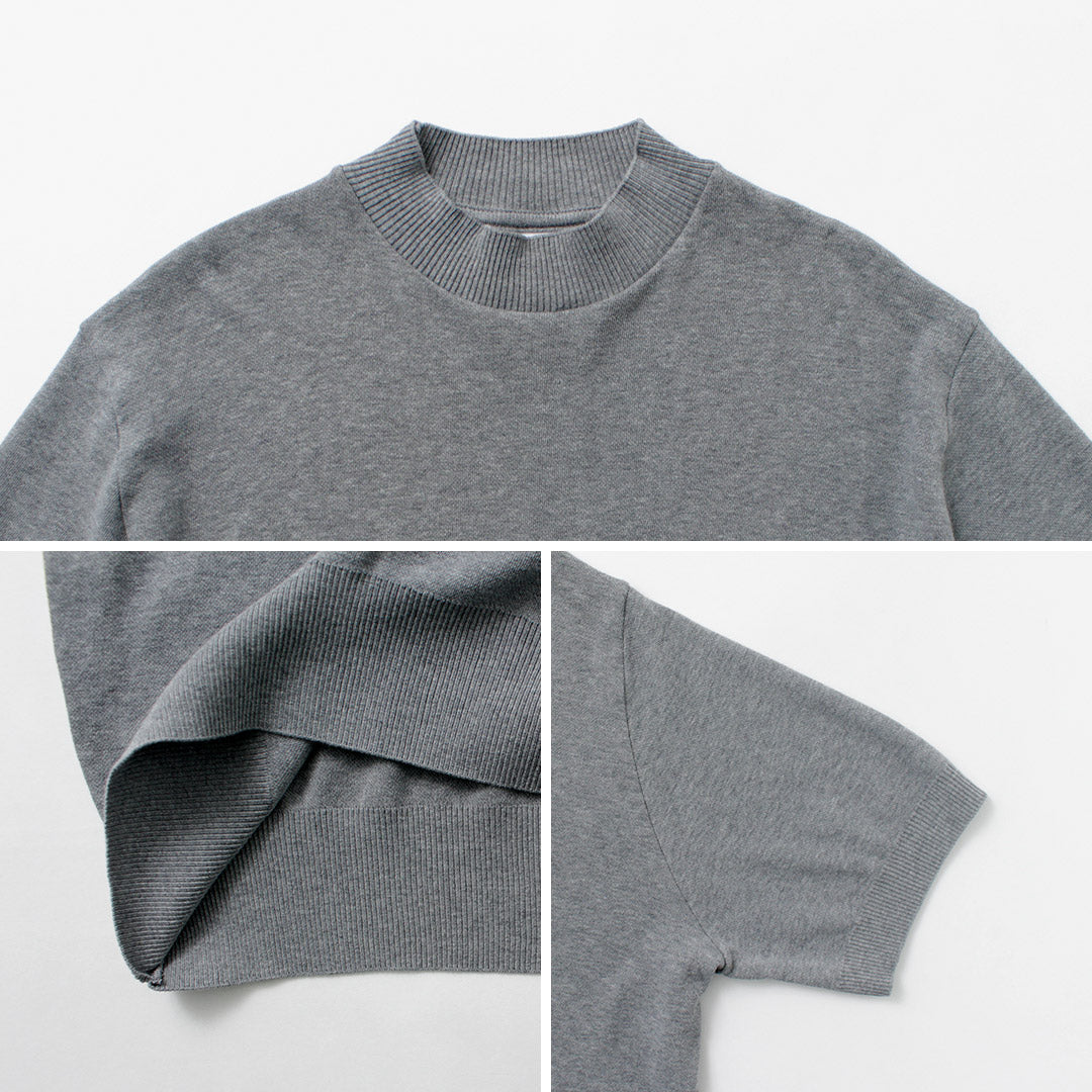 GICCEI / CALAMARO MOCK NECK LELSTED FIT 니트 및 바느질