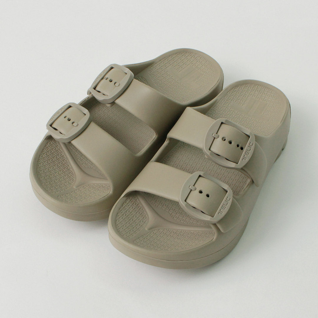 TELIC / Double Buckle 2 Recovery W Buckle Sandal