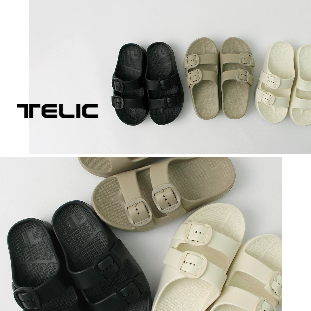 telic /双扣2恢复W带扣凉鞋