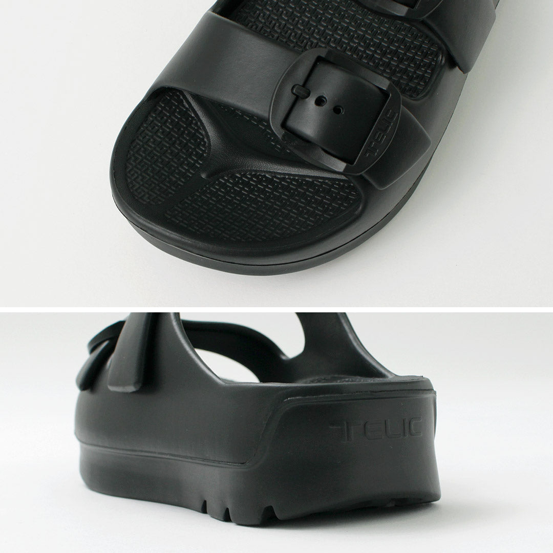 TELIC / Double Buckle 2 Recovery W Buckle Sandal