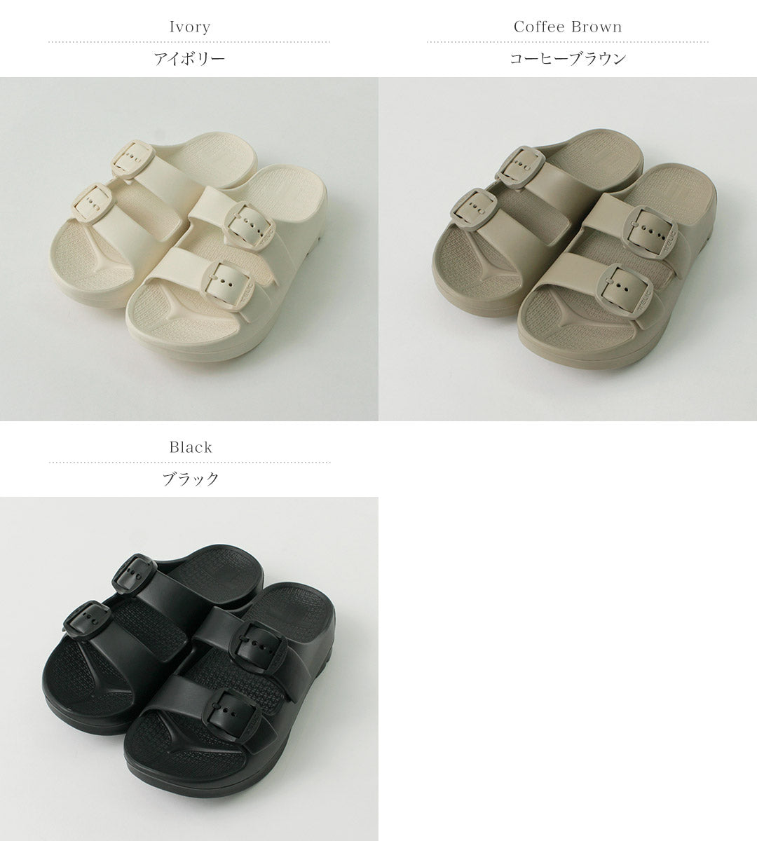 telic /雙扣2恢復W帶扣涼鞋