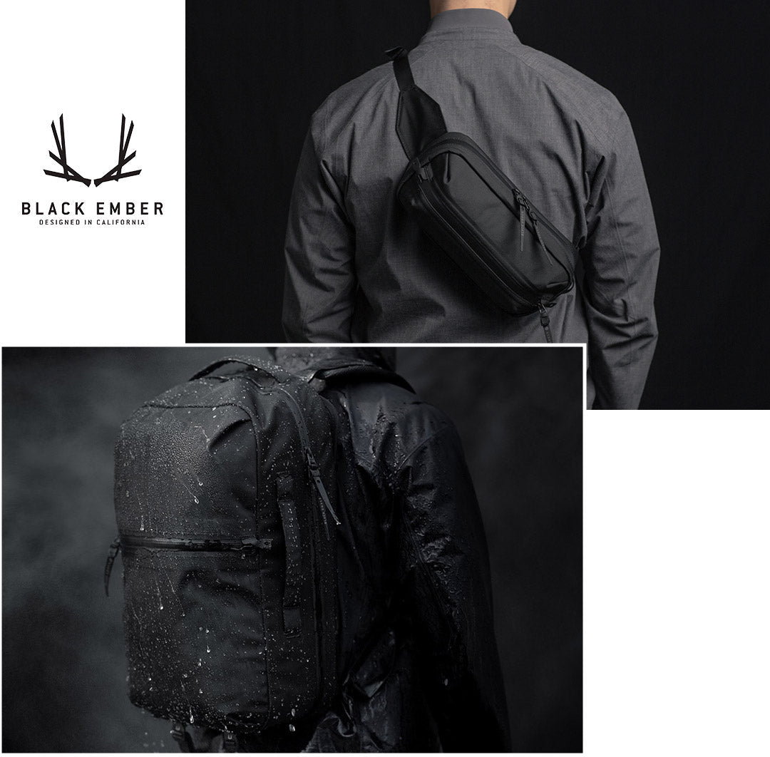 BLACK EMBER / CORDURA FORGE 500 Denier 3WAY Travel Backpack