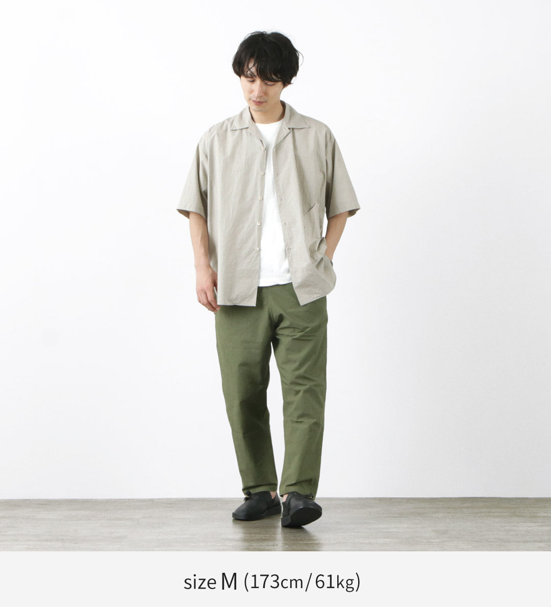 JAPAN BLUE JEANS / Ripstop garment dye relaxed trousers