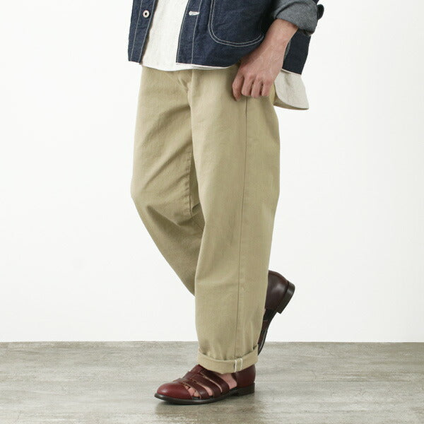 日本藍色牛仔褲 / rjb8020 12盎司selvedge chino 1-tuck寬褲子