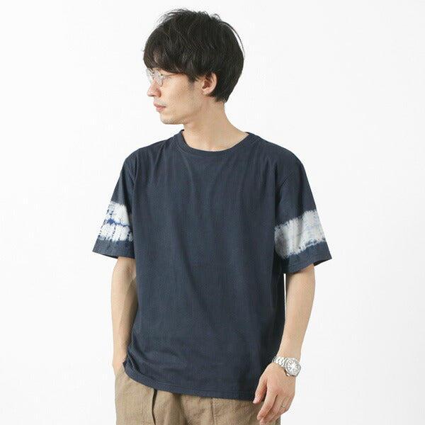 SLOW HANDS / Tie-Dye Sleeve T-Shirt