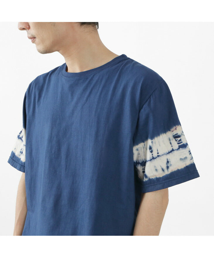 SLOW HANDS / Tie-Dye Sleeve T-Shirt