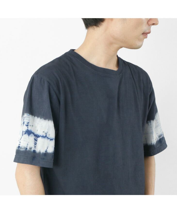 SLOW HANDS / Tie-Dye Sleeve T-Shirt