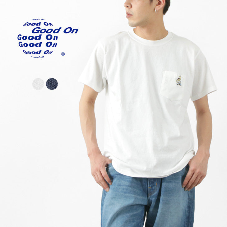 GOOD ON / GO BOY Hanging embroidery short sleeve pocket