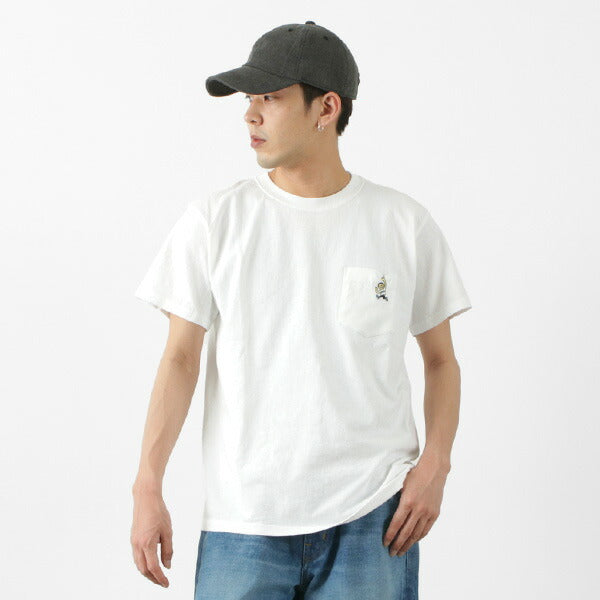 GOOD ON / GO BOY Hanging embroidery short sleeve pocket