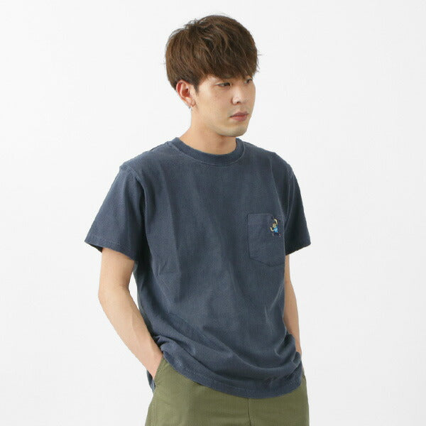 GOOD ON / GO BOY Hanging embroidery short sleeve pocket