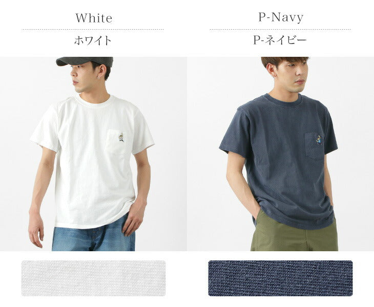 GOOD ON / GO BOY Hanging embroidery short sleeve pocket