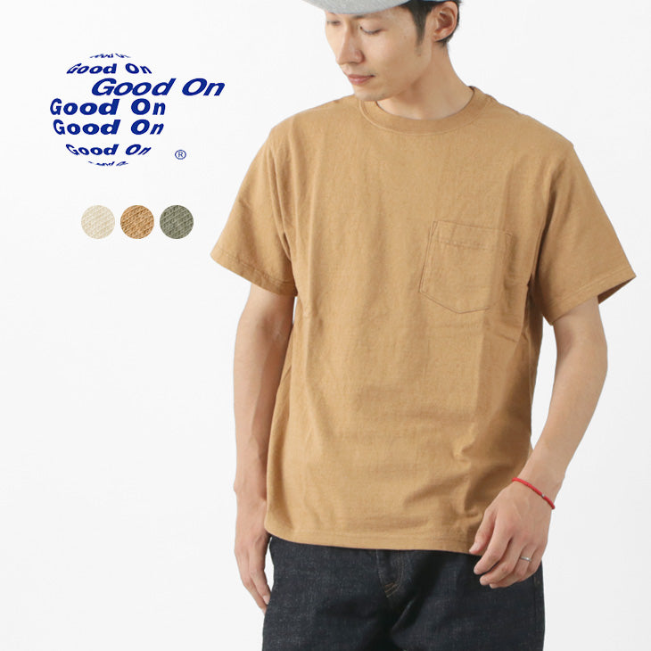 GOOD ON / organic short sleeve pocket T-shirt