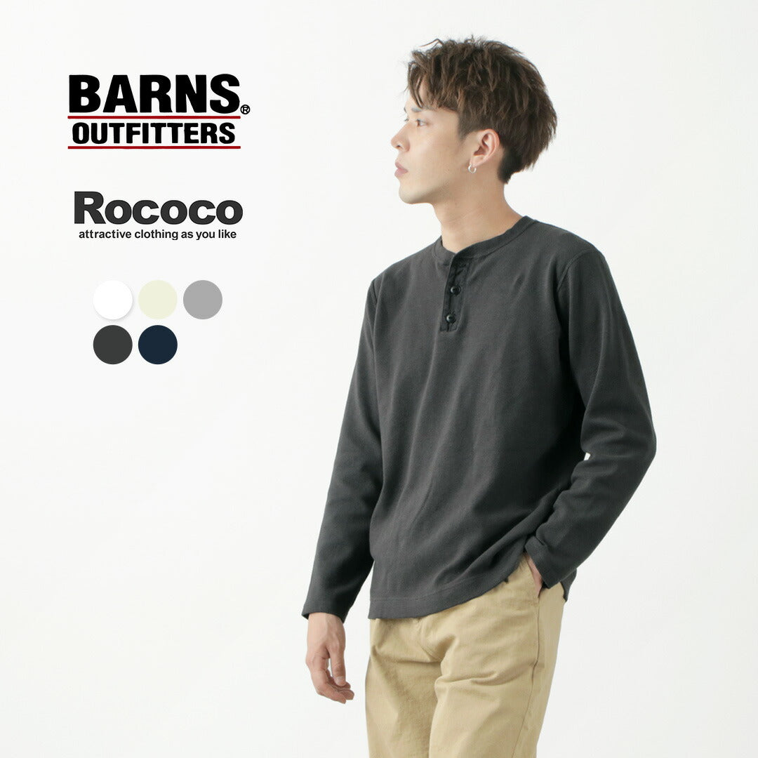 Barns / Camiseta de manga larga de Henley Neck Henley.