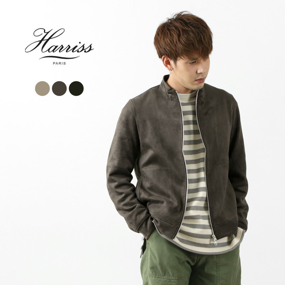 Harriss / 니트 스웨이드 더블 지퍼 라이더