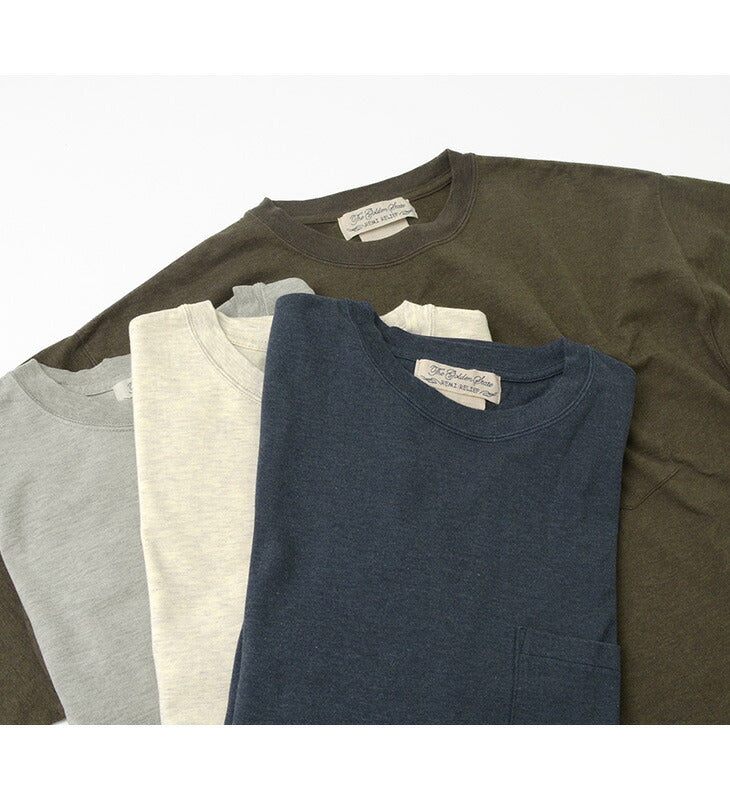 REMI RELIEF / Melange jersey long sleeve crew pocket T-shirt