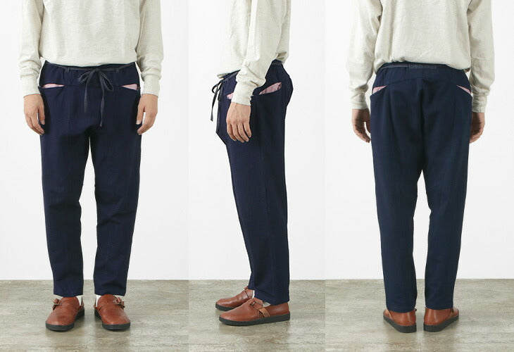 SLOW HANDS / Denim Stretch Pile Wandering Pants