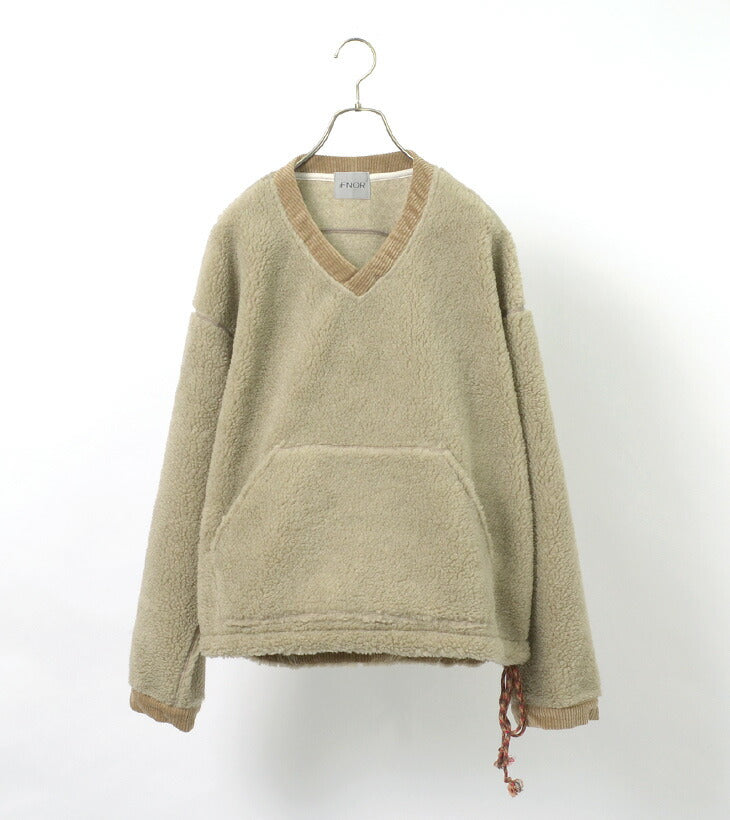 FNOR / V-Neck Boa Pullover