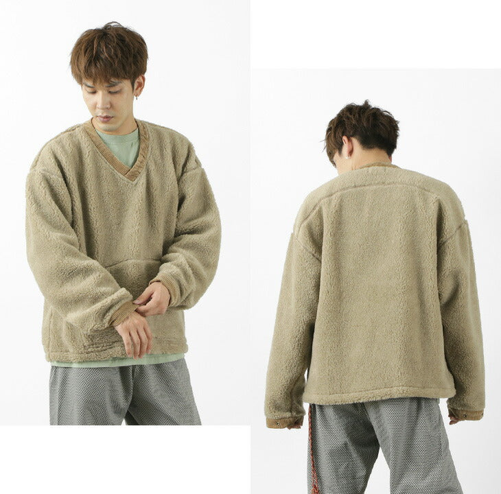 FNOR / V-Neck Boa Pullover