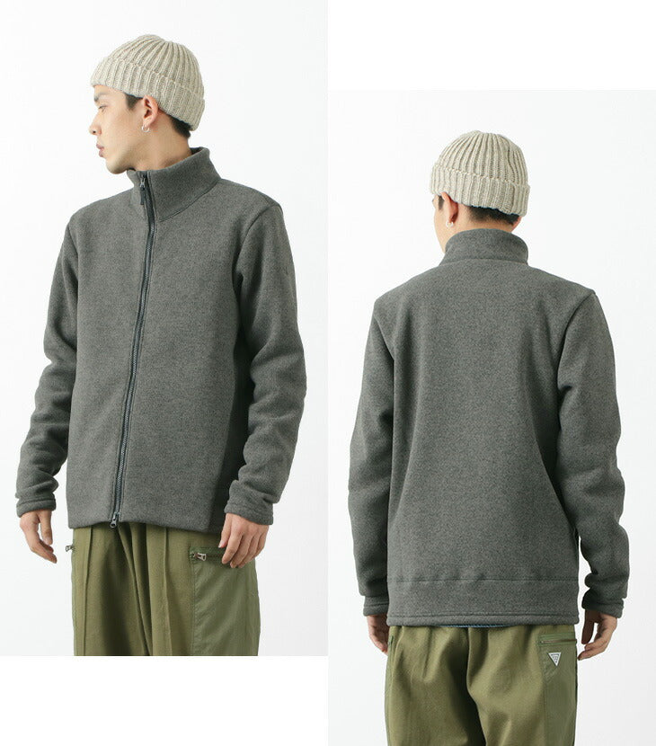 POUTNIK BY TILAK / Monk zip-up fleece jacket