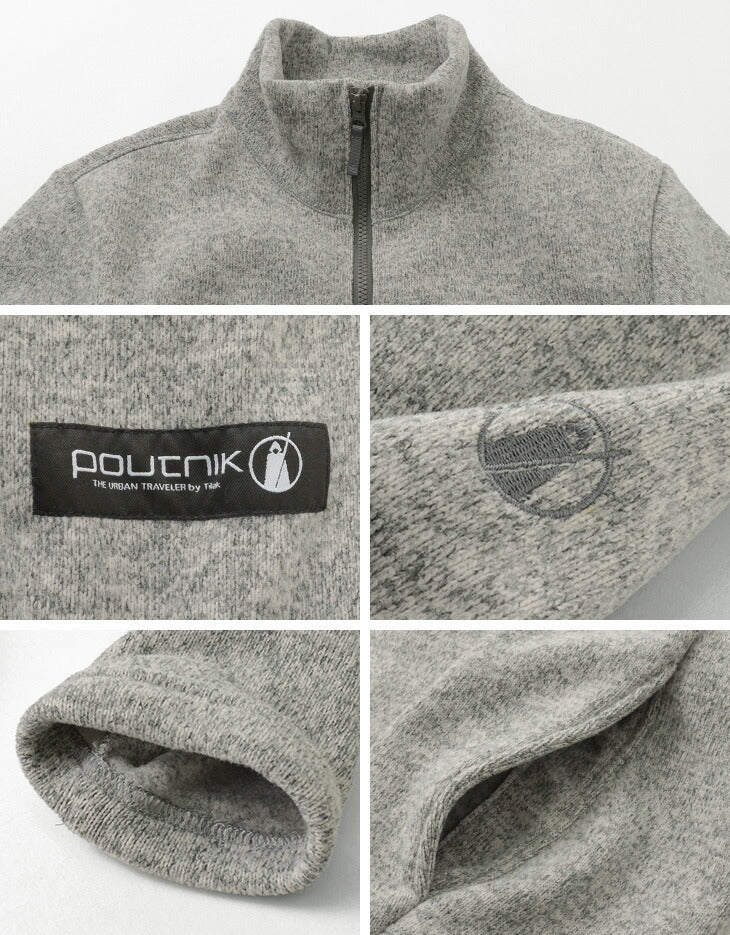 POUTNIK BY TILAK / Monk zip-up fleece jacket